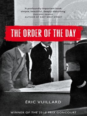 cover image of The Order of the Day